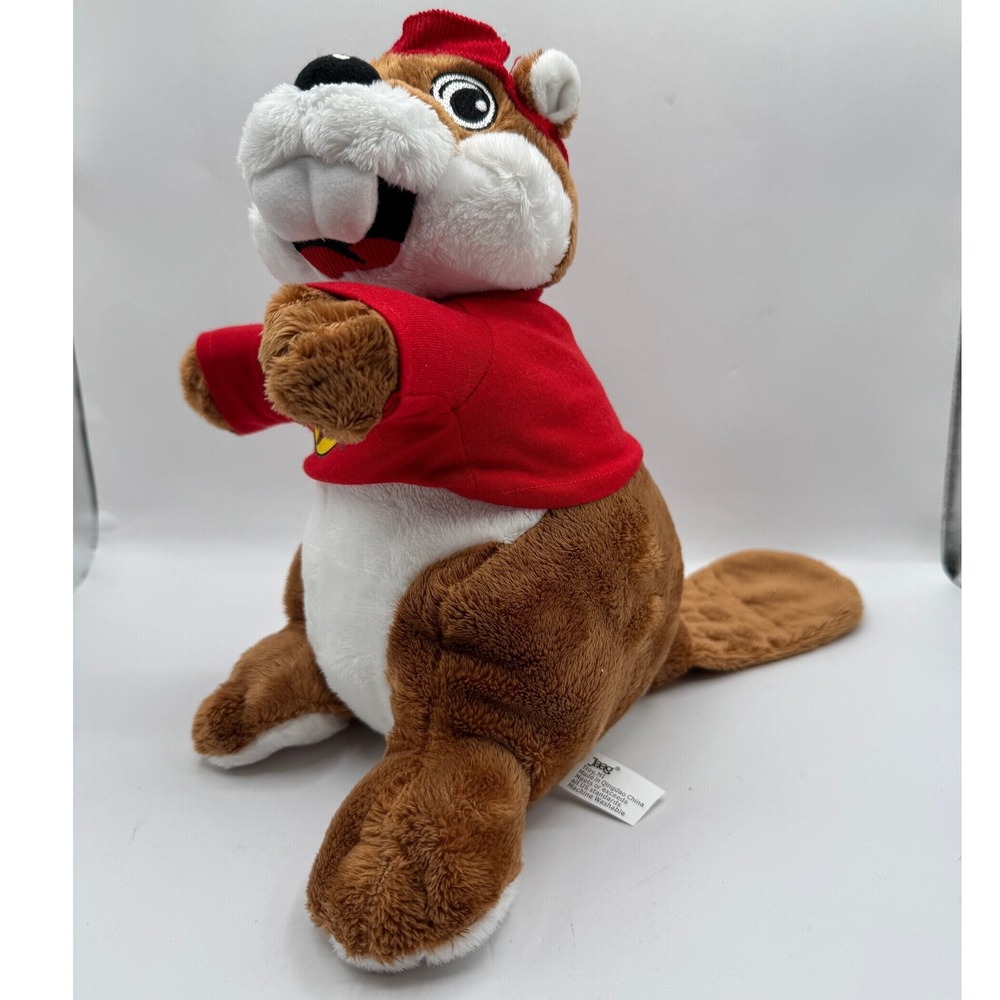 Buc-ee's Beaver Plush Kids Small Brown Red Mascot Stuffed Animal Jaag